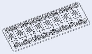 Microfluidic Chip -  Droplet Generator- Multi Design (P/N 10000040)