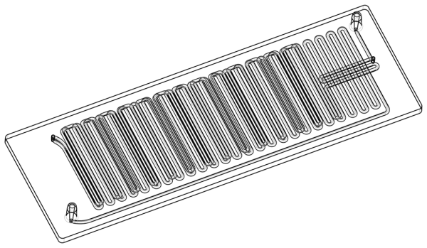 Microfluidic Chip - Meander and Continuous Flow PCR Chip, Olive, Zeonor, 10000011, Microfluidic ChipShop