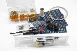 microfluidic kit, single user microfluidics kit, components to experiment, prototype and educate in microfluidics