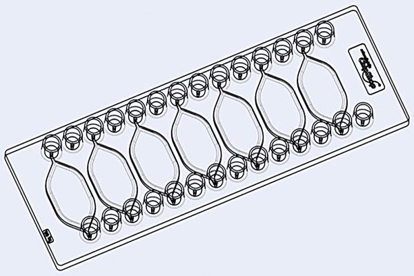 Fluidic 842,reaction chamber chip,10001033, microfluidic chipshop