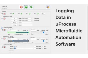 microfluidics automation - application note describing how to log data from microfluidic devices uProcess microfluidic automation software