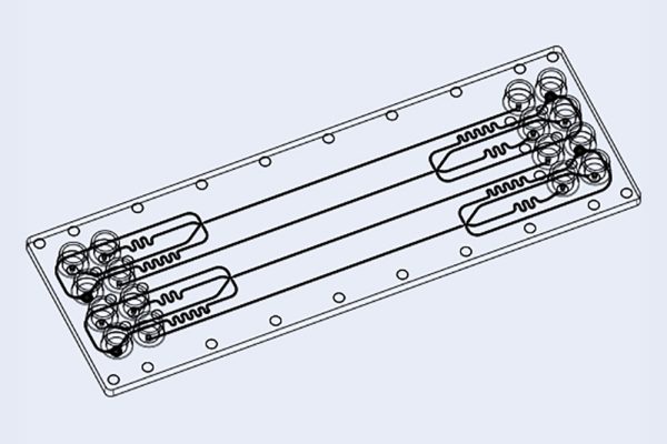 Droplet Generator Chip, 10002065, Fluidic 1505, Mini Luer, Topas, Microfluidic ChipShop